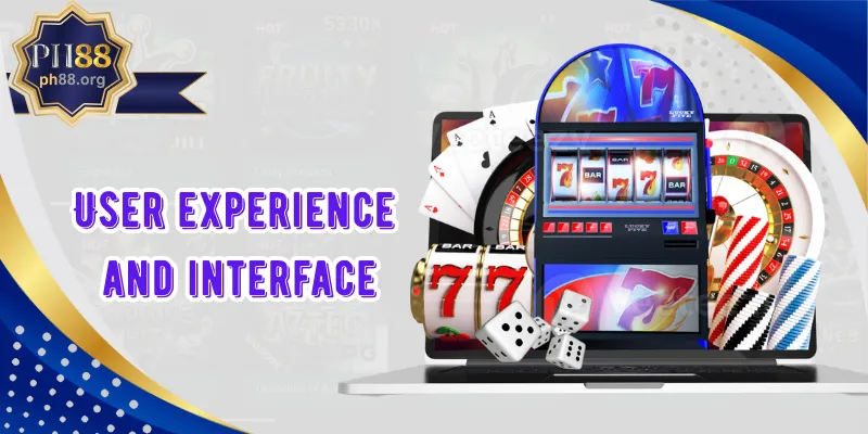 User experience and interface